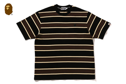 BAPE ONE POINT STRIP RELAXED FIT TEE