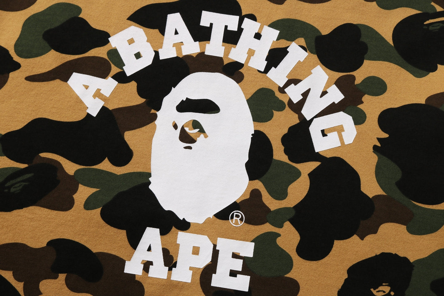 BAPE 1ST CAMO 大學風寬鬆短袖T恤