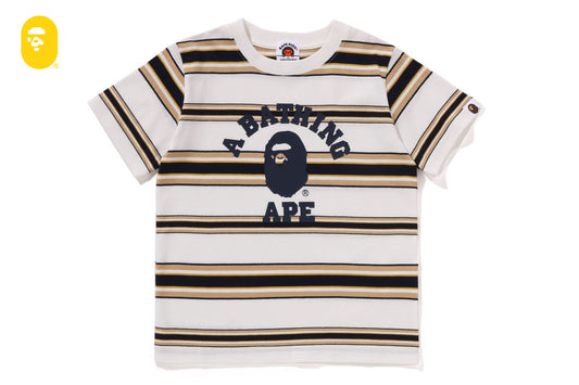 BAPE 大學條紋T恤