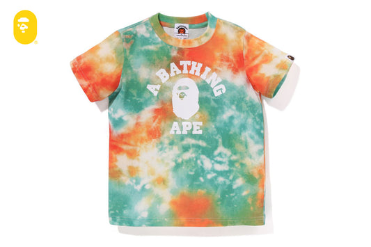 BAPE 大學染色短袖T恤
