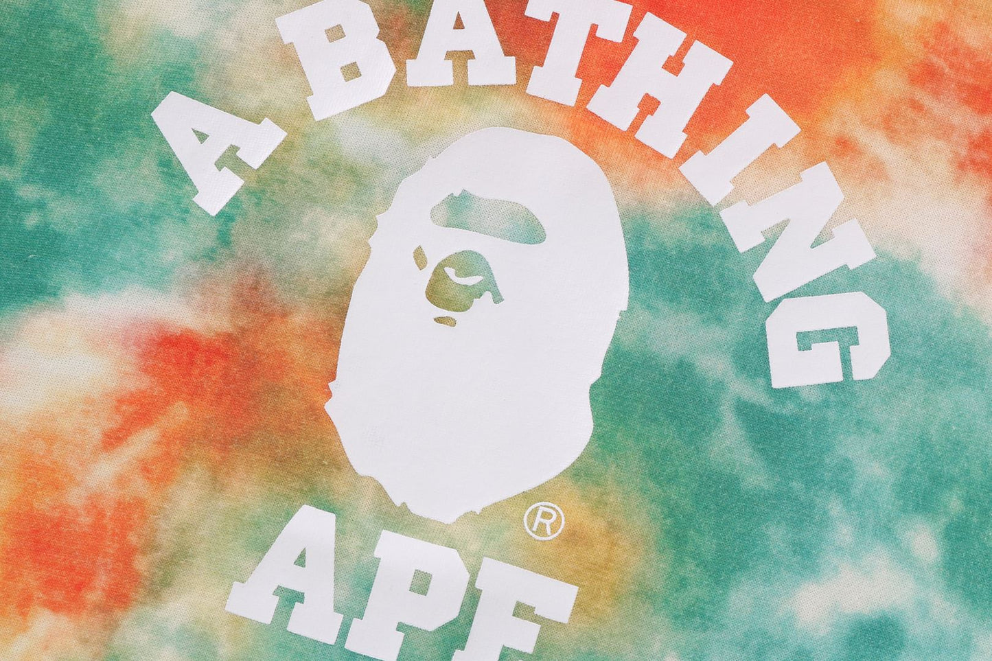 BAPE 大學染色短袖T恤