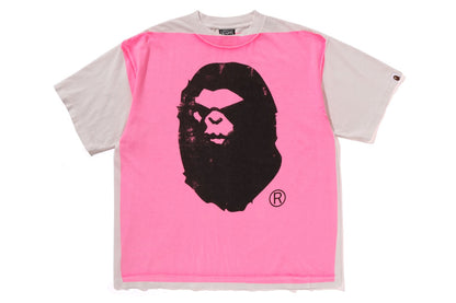 BAPE X SAINT MXX MAD FACE HANDPRINTING TEE
