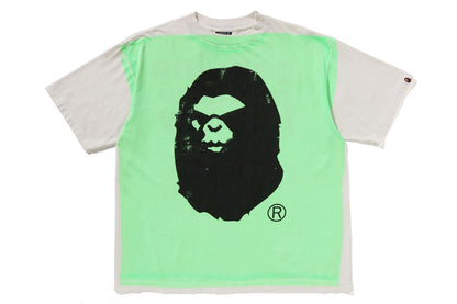 BAPE X SAINT MXX MAD FACE HANDPRINTING TEE
