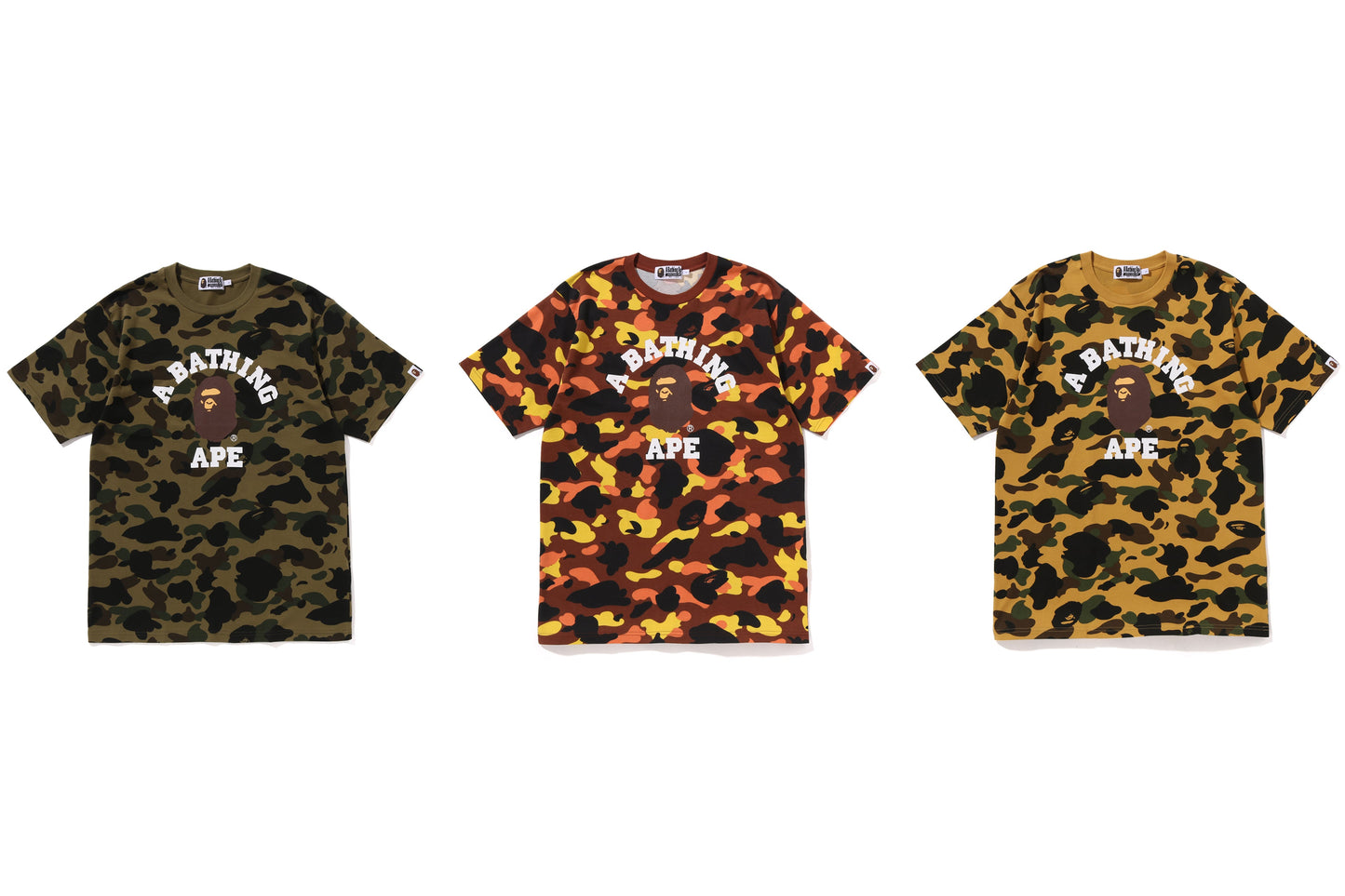 BAPE 1ST CAMO 大學T恤