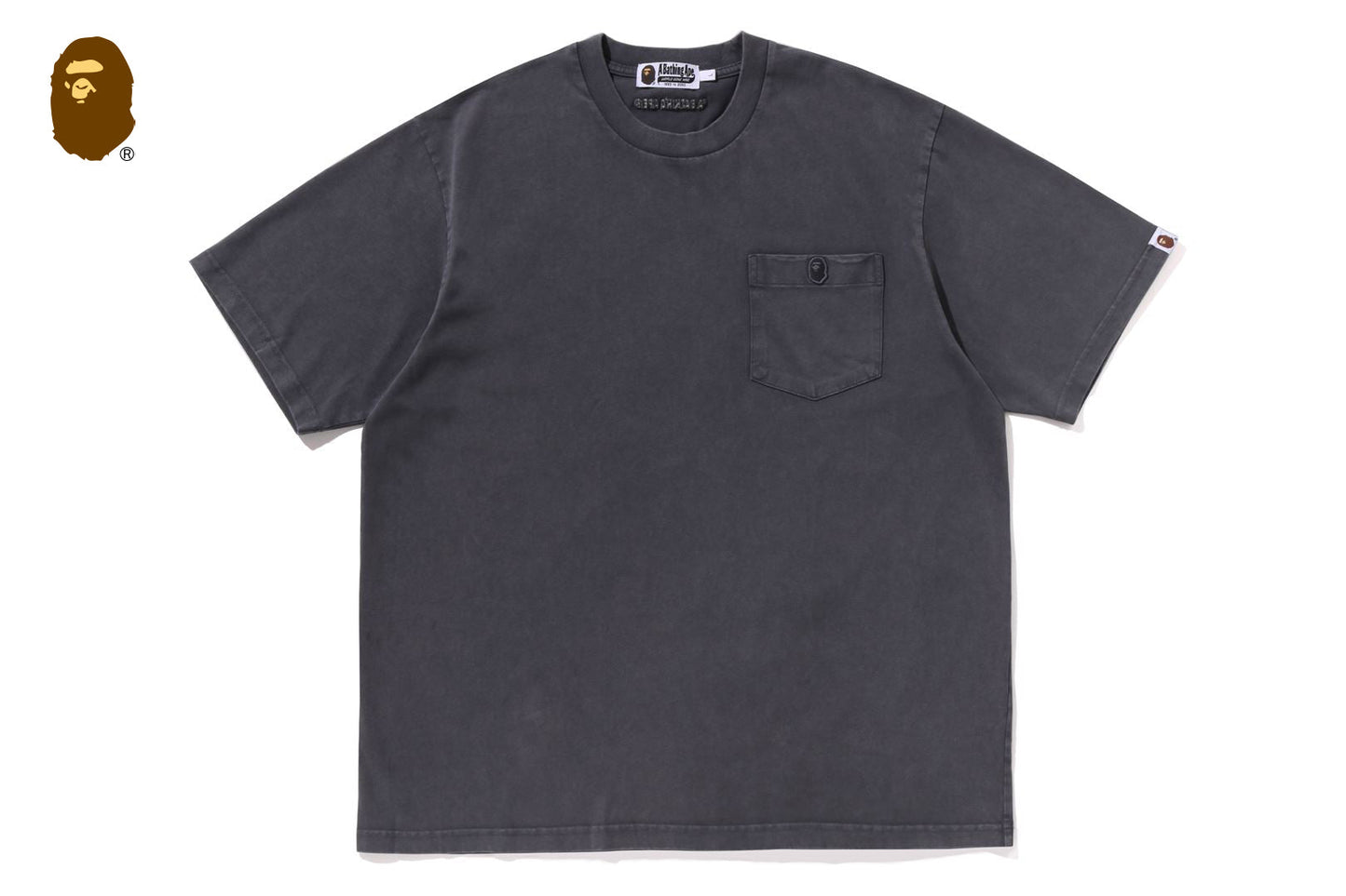 BAPE GARMENT DYE ONE POINT RELAXED FIT POCKET TEE