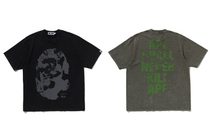 BAPE APE HEAD 重洗寬鬆版T恤