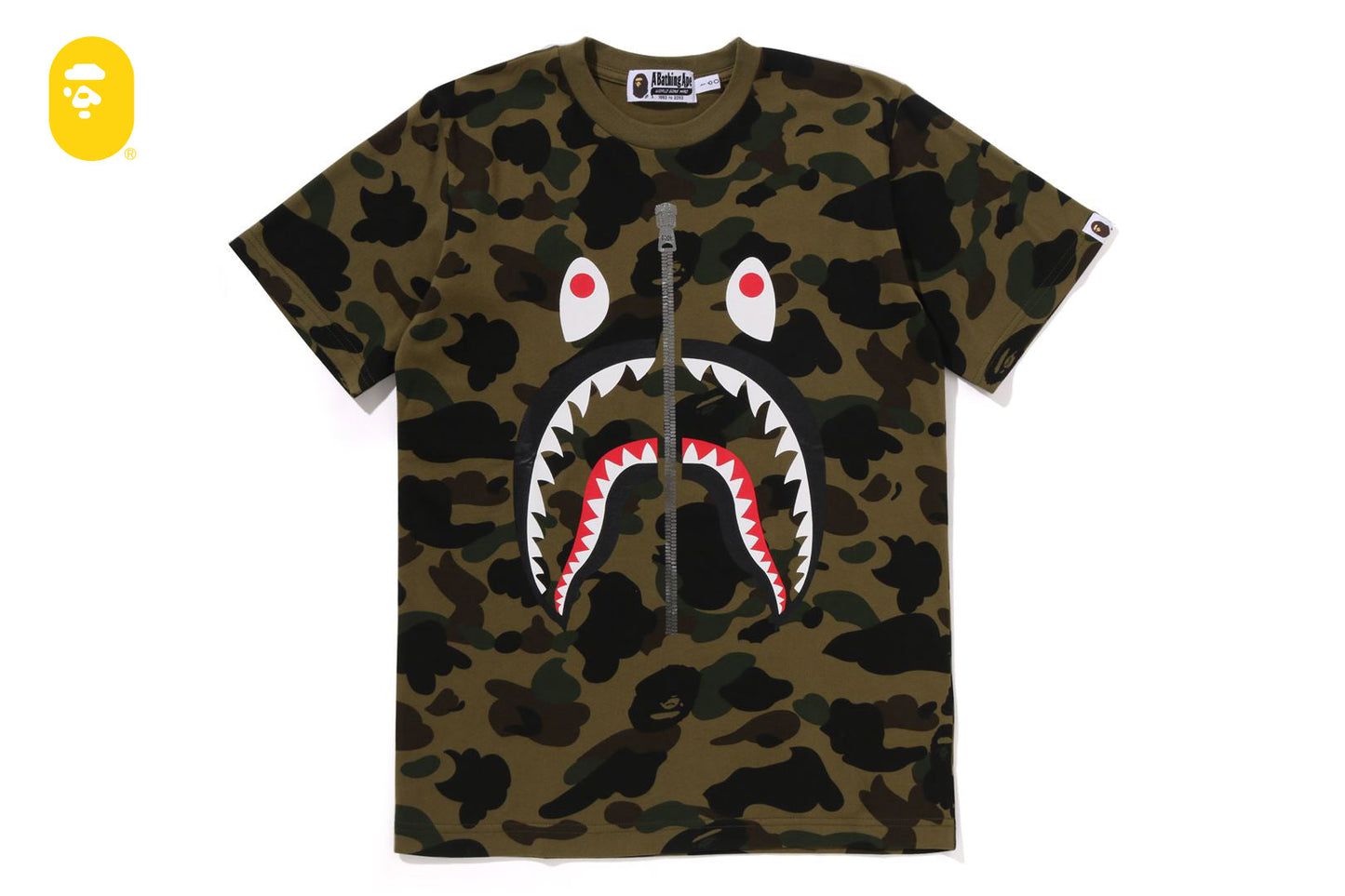 BAPE 1ST CAMO SHARK TEE