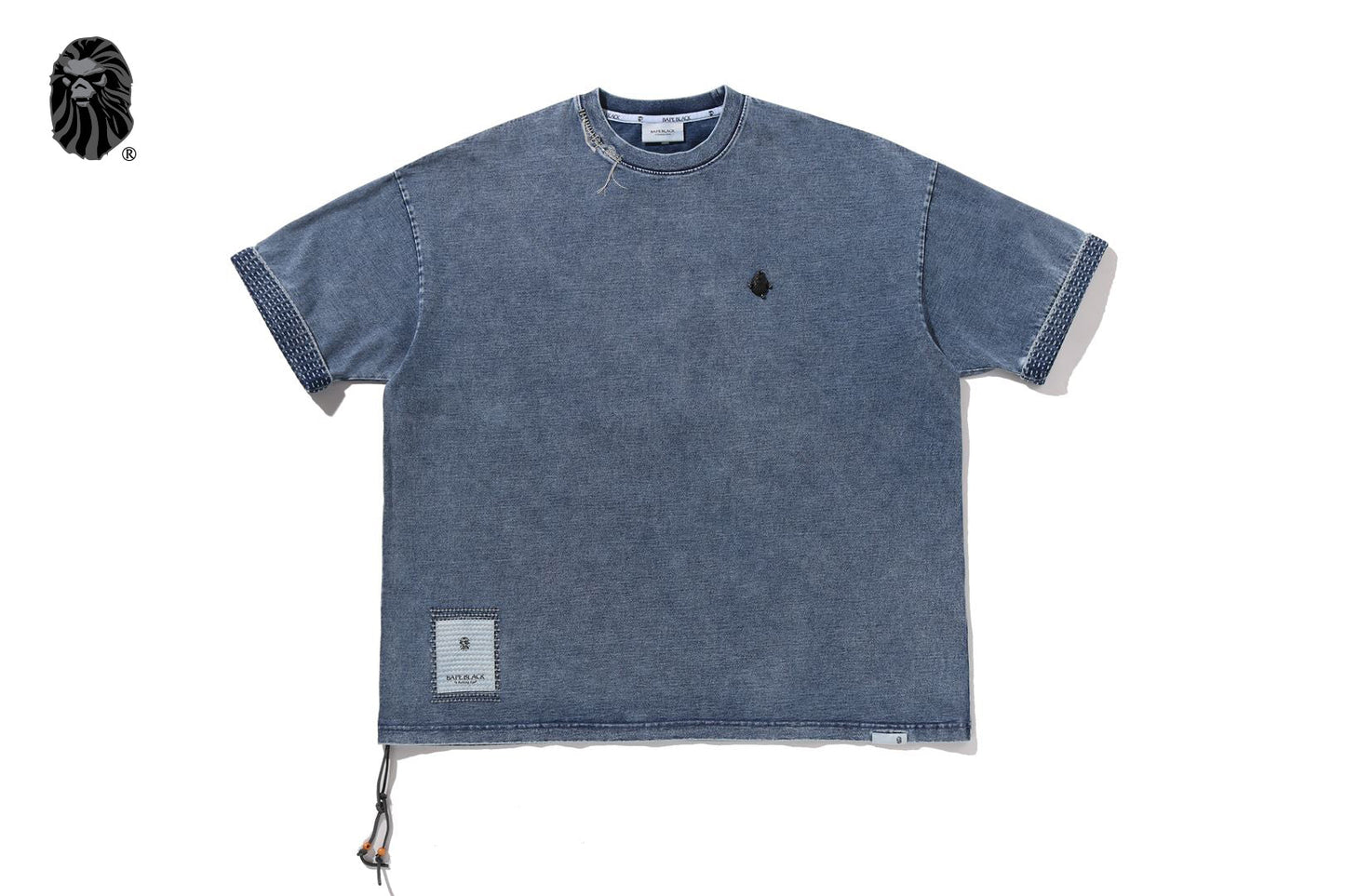 BAPE 黑色拼布T恤