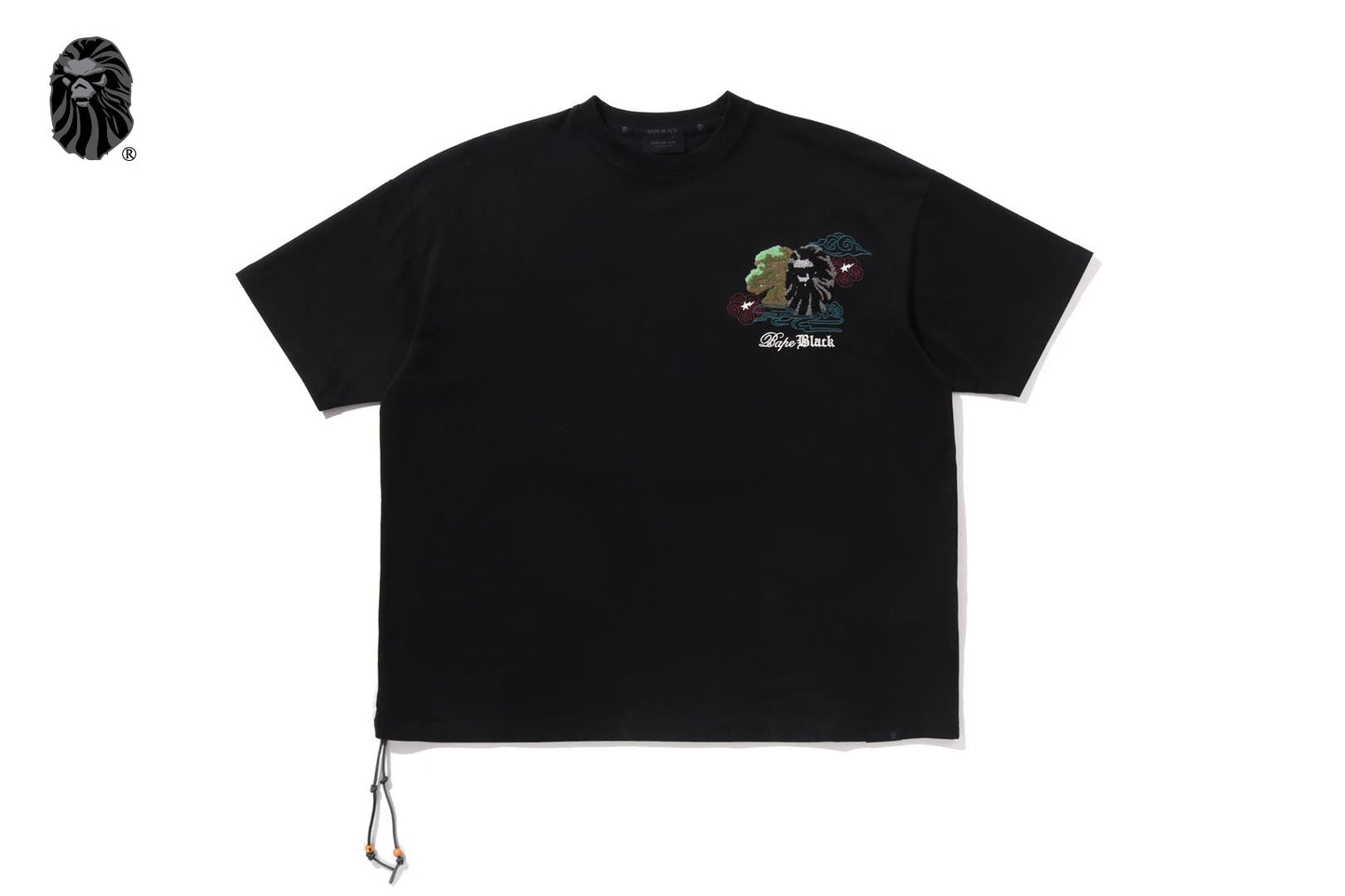 BAPE 黑色盆栽刺繡T恤