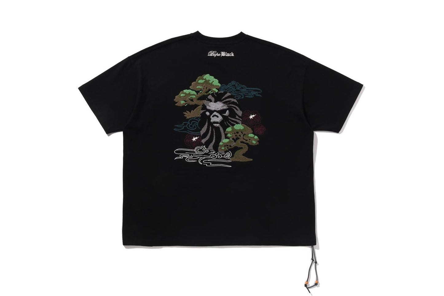 BAPE 黑色盆栽刺繡T恤