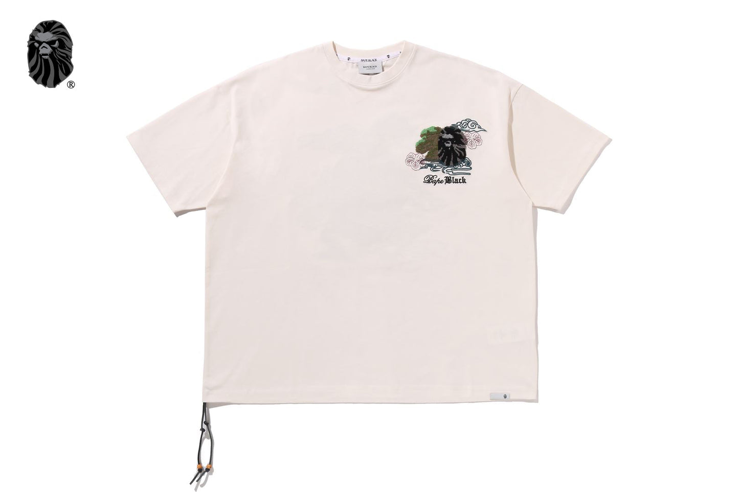 BAPE 黑色盆栽刺繡T恤