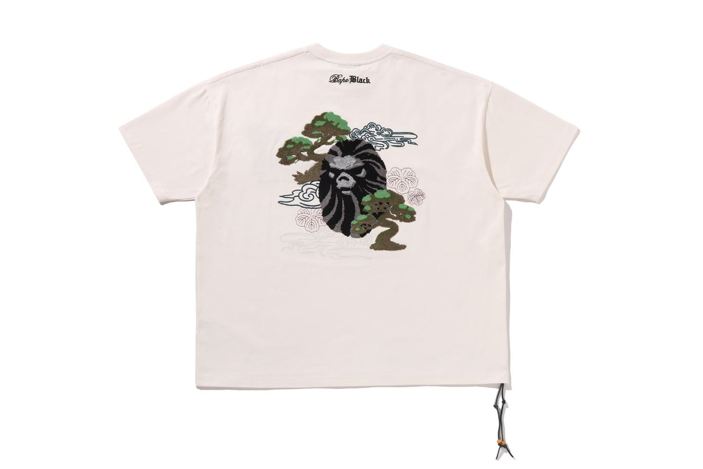 BAPE 黑色盆栽刺繡T恤