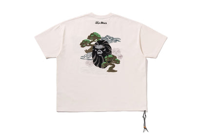 BAPE 黑色盆栽刺繡T恤