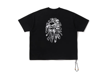 BAPE 黑色夏威夷圖案口袋T恤 #1
