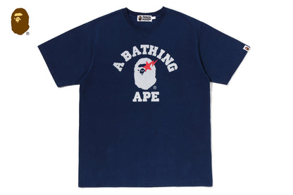 BAPE 大學藍色T恤