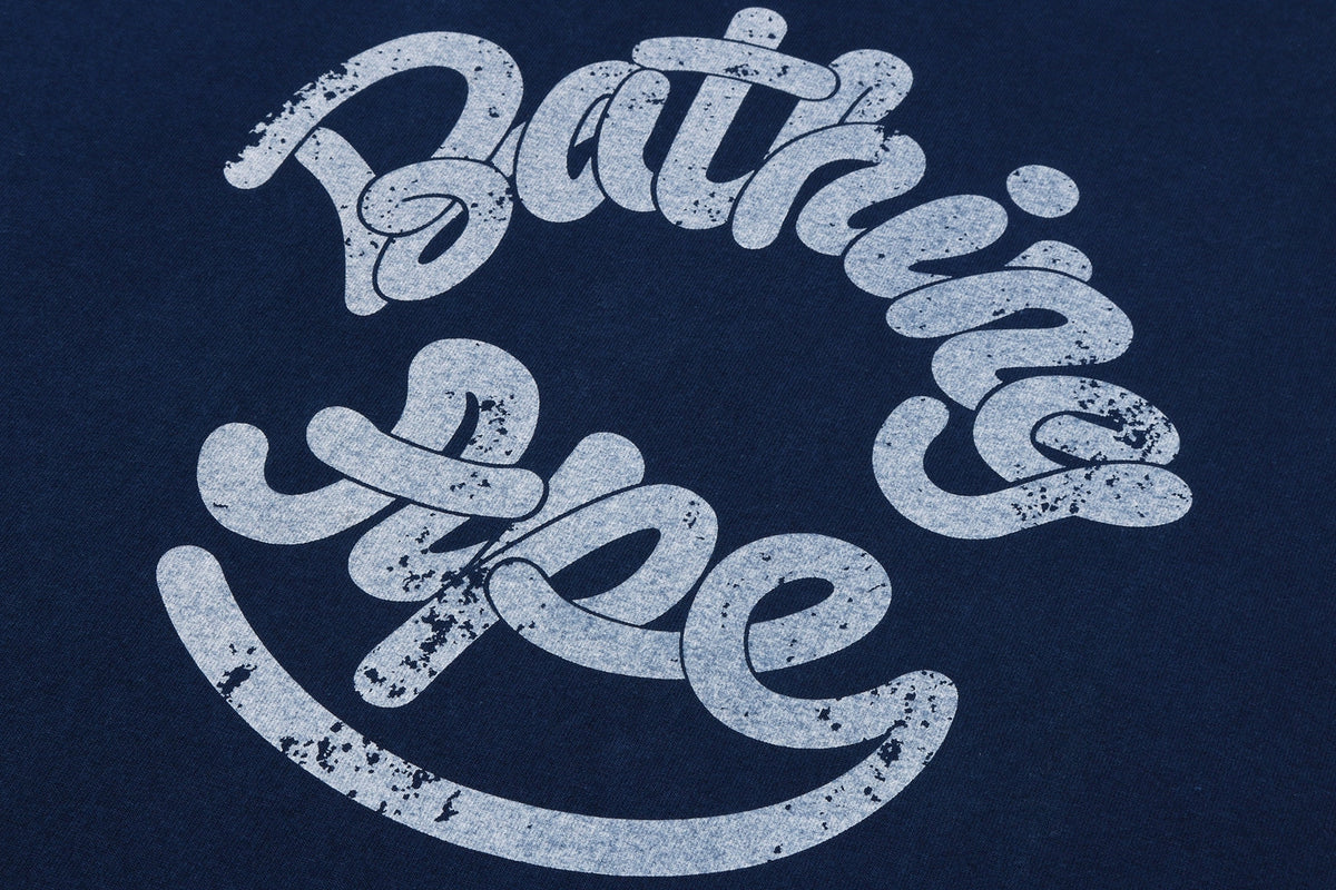 BAPE LOGO INDIGO TEE