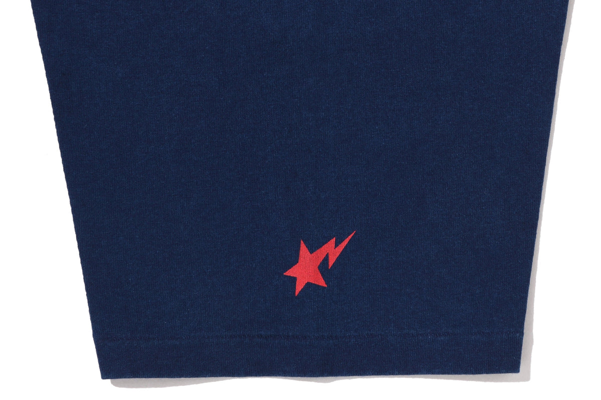 BAPE LOGO INDIGO TEE
