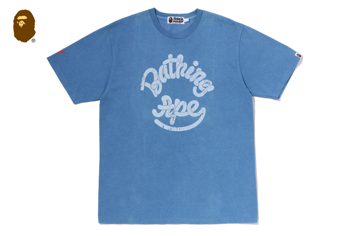 BAPE LOGO INDIGO TEE