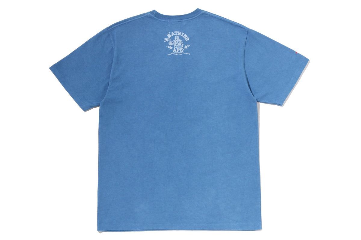 BAPE LOGO INDIGO TEE