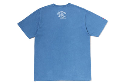 BAPE LOGO INDIGO TEE