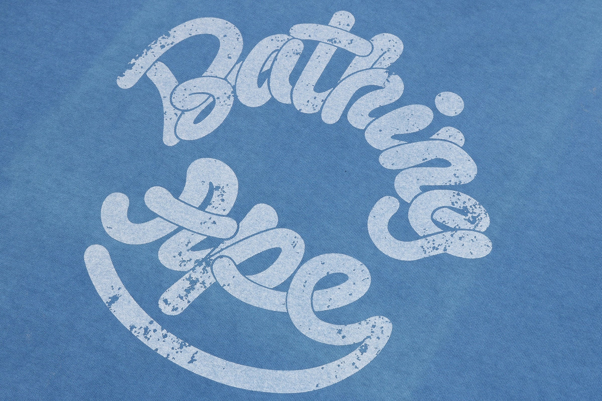 BAPE LOGO INDIGO TEE