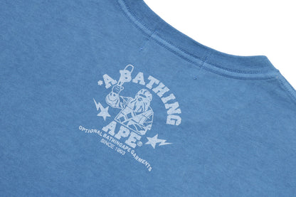 BAPE LOGO INDIGO TEE