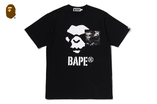 BAPE MULTI PIXEL CAMO MAD APE FACE 口袋T恤