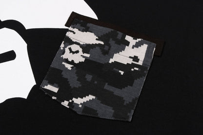 BAPE MULTI PIXEL CAMO MAD APE FACE 口袋T恤