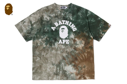 BAPE TIE DYE COLLEGE RELAXED FIT TEE