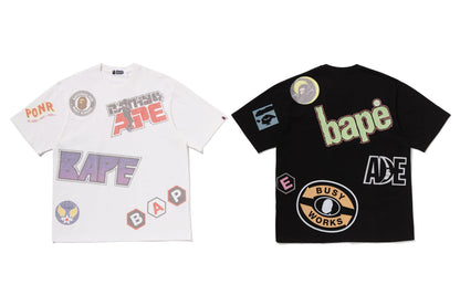 BAPE MULTI ARCHIVE MOTIF RELAXED FIT TEE