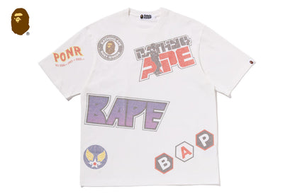 BAPE MULTI ARCHIVE MOTIF 寬鬆版短袖T恤