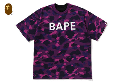 BAPE 彩色迷彩可翻轉短袖T恤