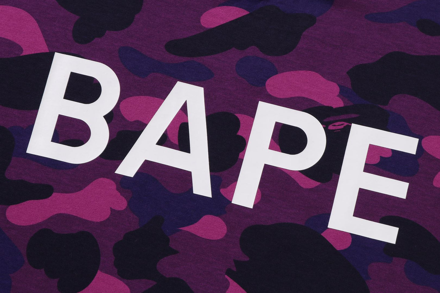 BAPE 彩色迷彩可翻轉短袖T恤