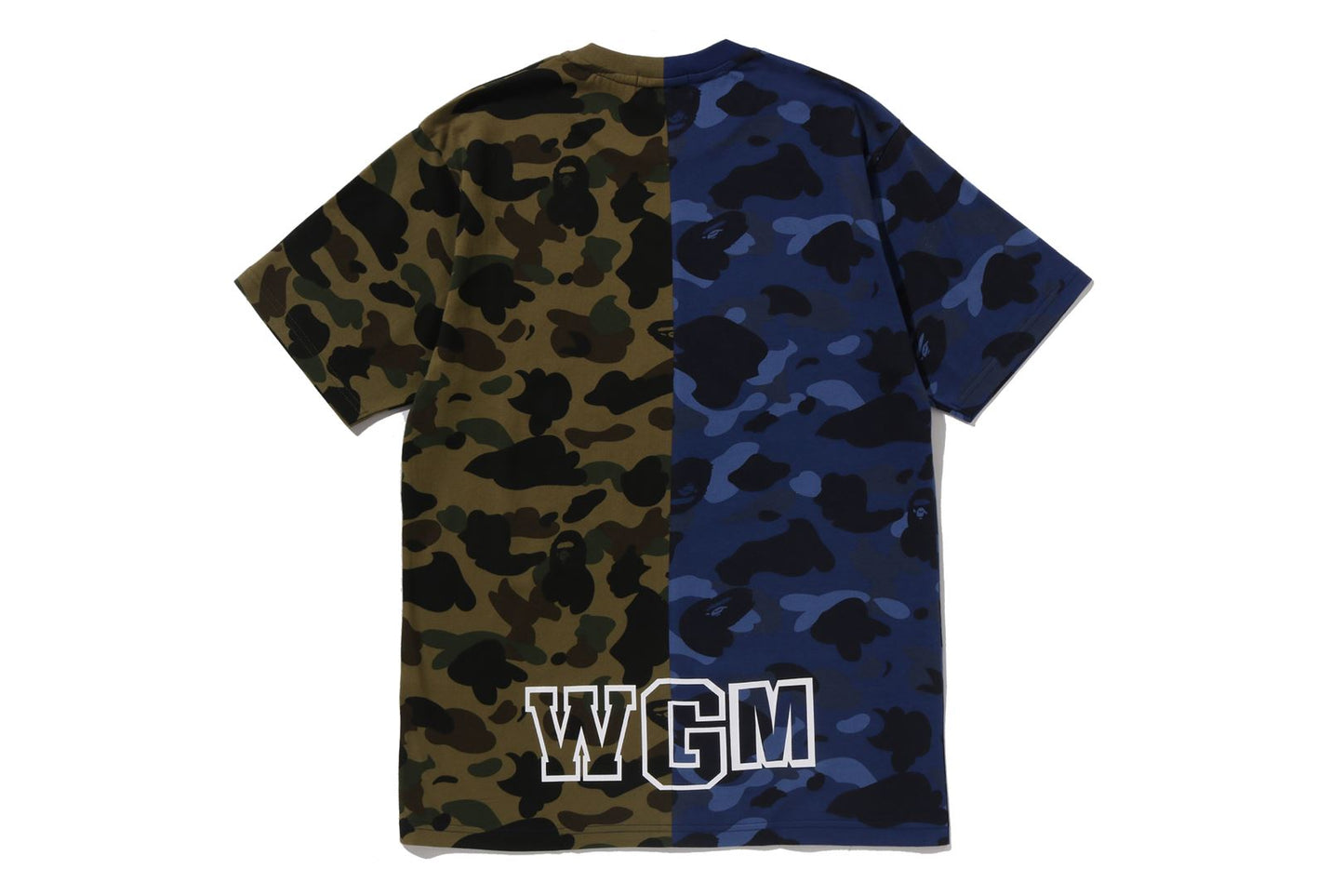 BAPE SPLIT CAMO SHARK TEE