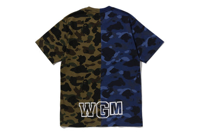 BAPE SPLIT CAMO SHARK TEE