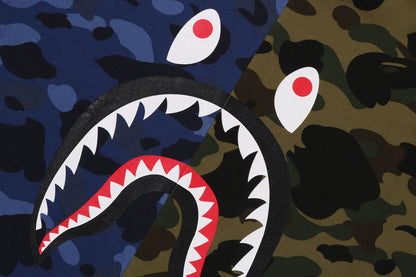 BAPE SPLIT CAMO SHARK TEE