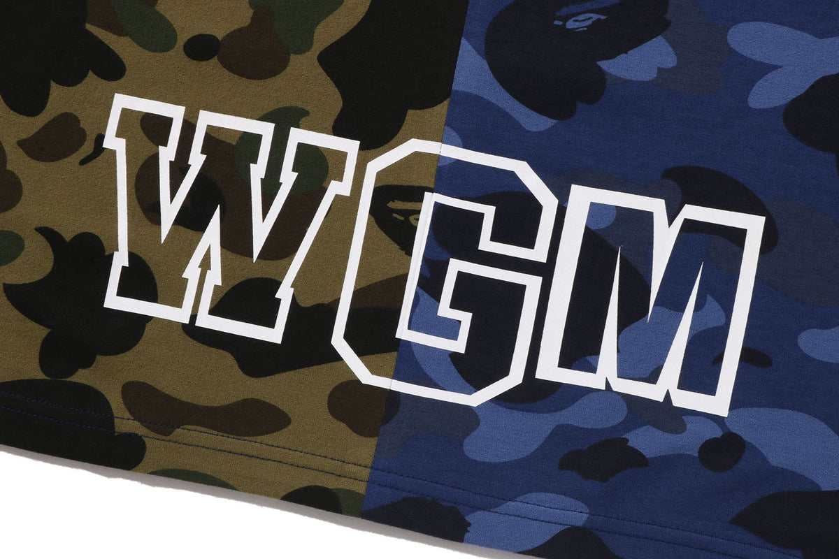 BAPE SPLIT CAMO SHARK TEE