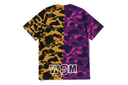 BAPE SPLIT CAMO SHARK TEE