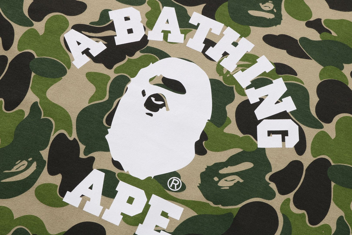 BAPE ABC CAMO COLLEGE TEE