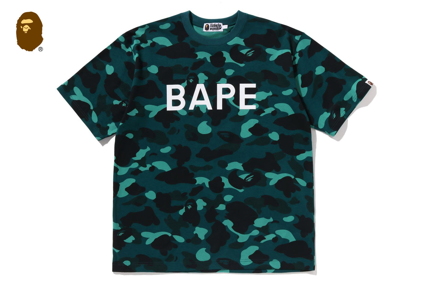 BAPE 彩色迷彩放鬆版T恤