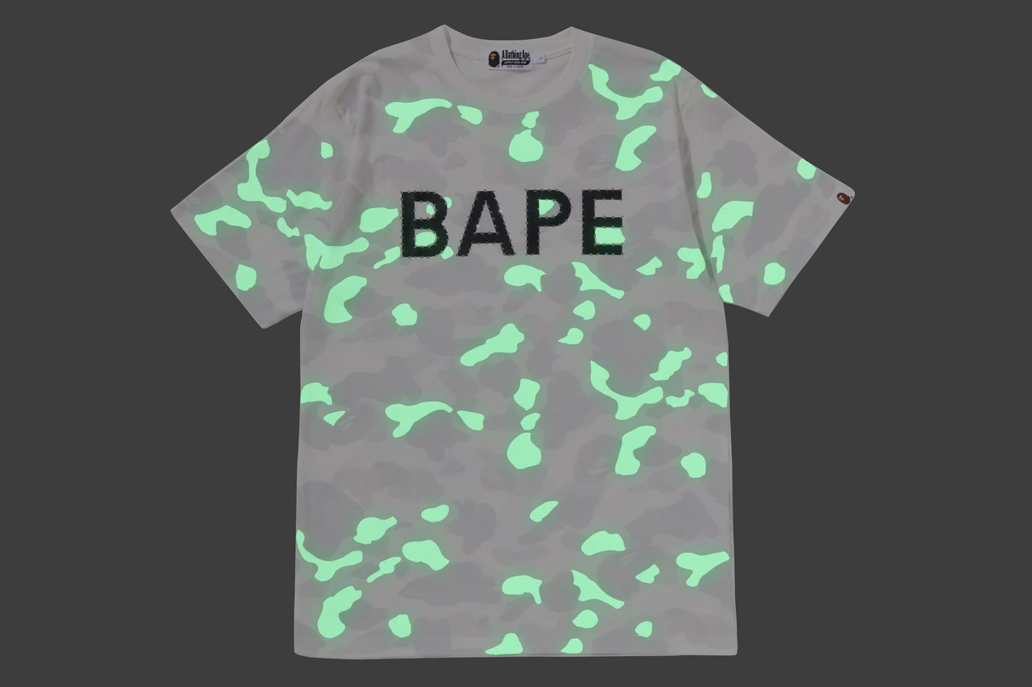 BAPE CITY CAMO RHINESTONE BAPE LOGO TEE