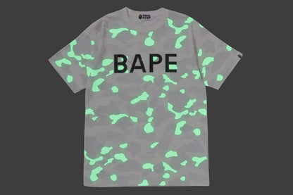 BAPE CITY CAMO RHINESTONE BAPE LOGO TEE