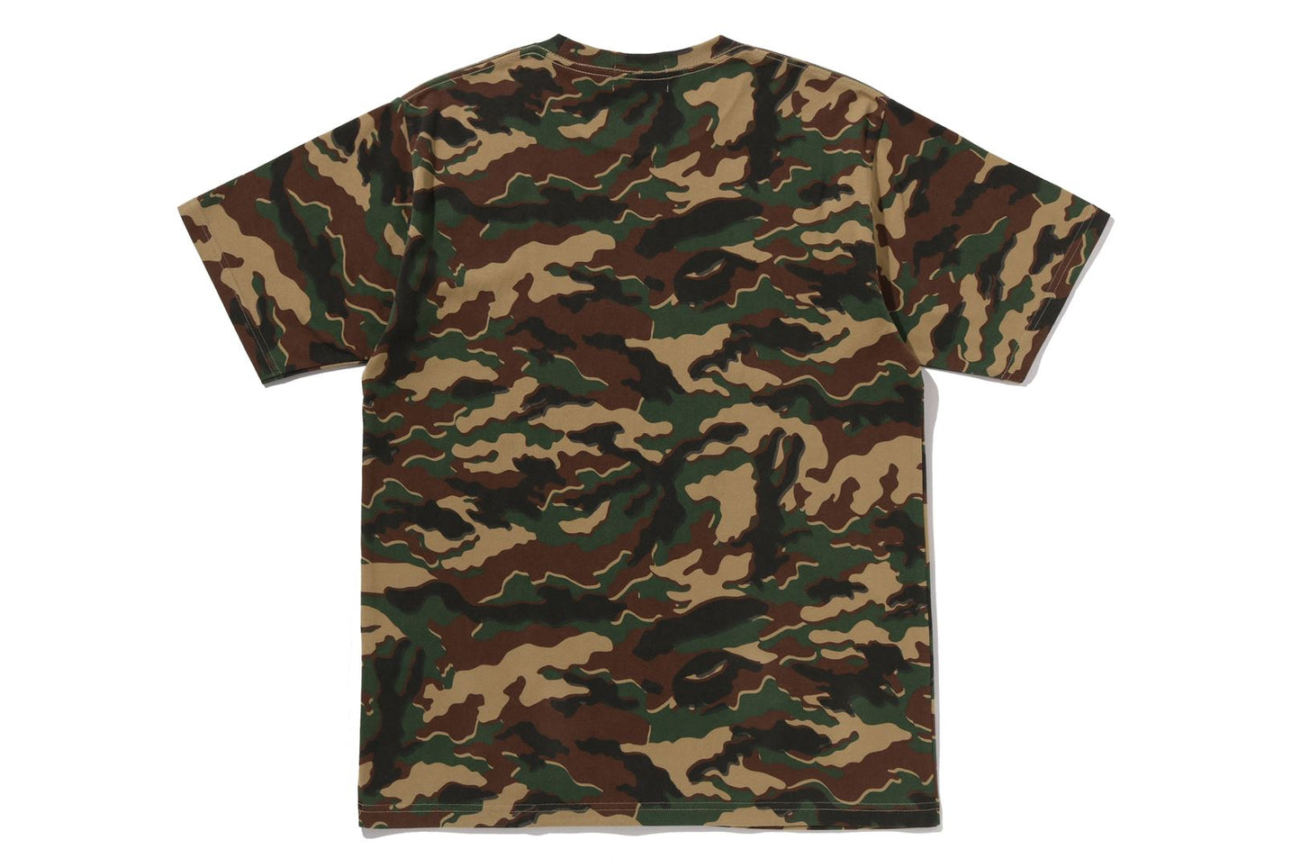 BAPE GLITCH WOODLAND CAMO MAD FACE TEE