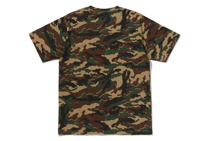 BAPE GLITCH WOODLAND CAMO APE FACE TEE