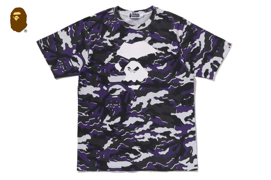 BAPE GLITCH WOODLAND CAMO MAD FACE TEE