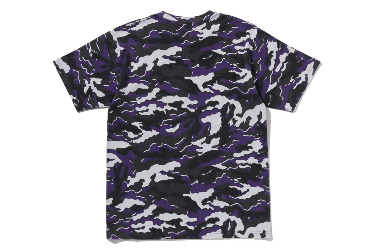 BAPE GLITCH WOODLAND CAMO APE FACE TEE