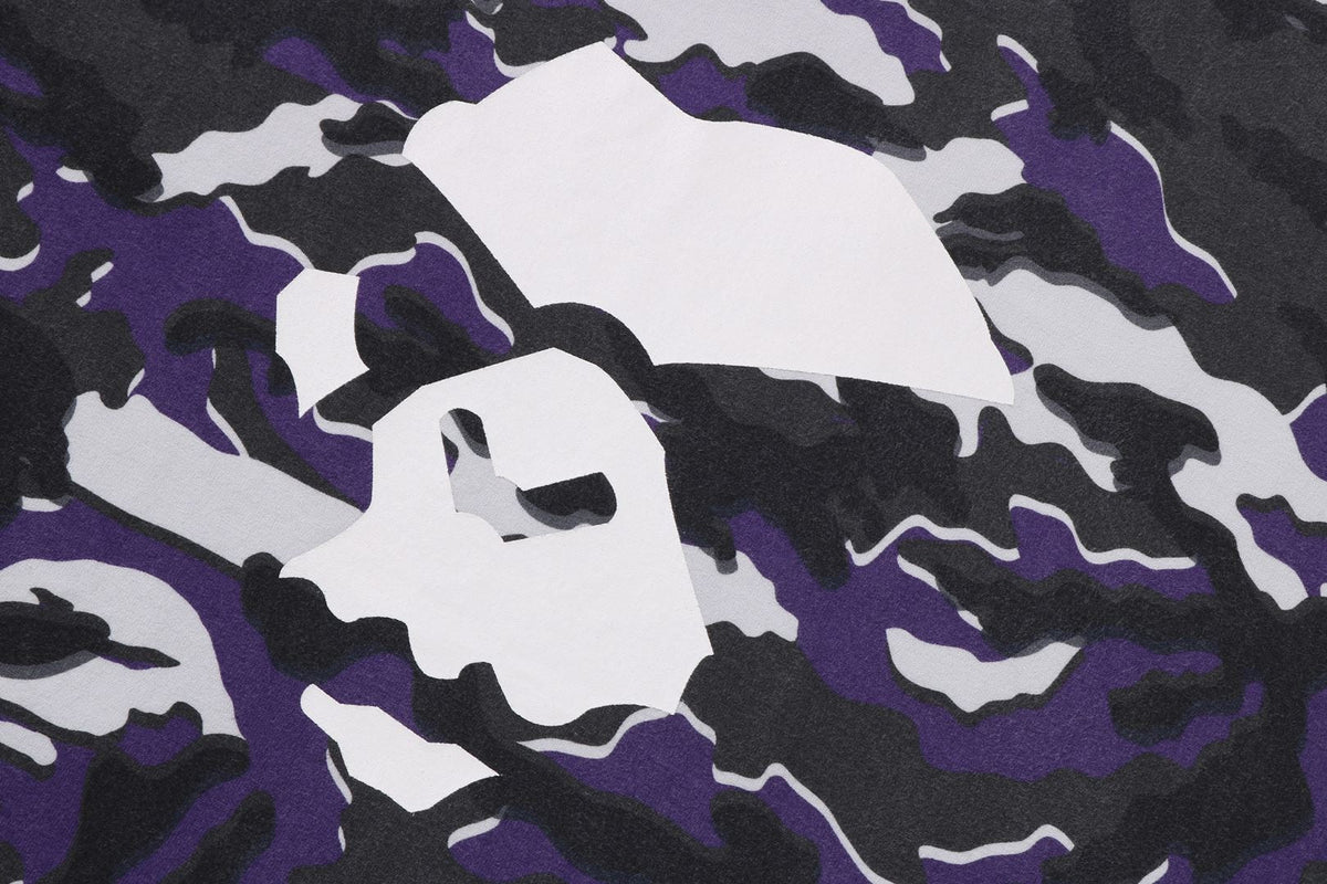 BAPE GLITCH WOODLAND CAMO APE FACE TEE