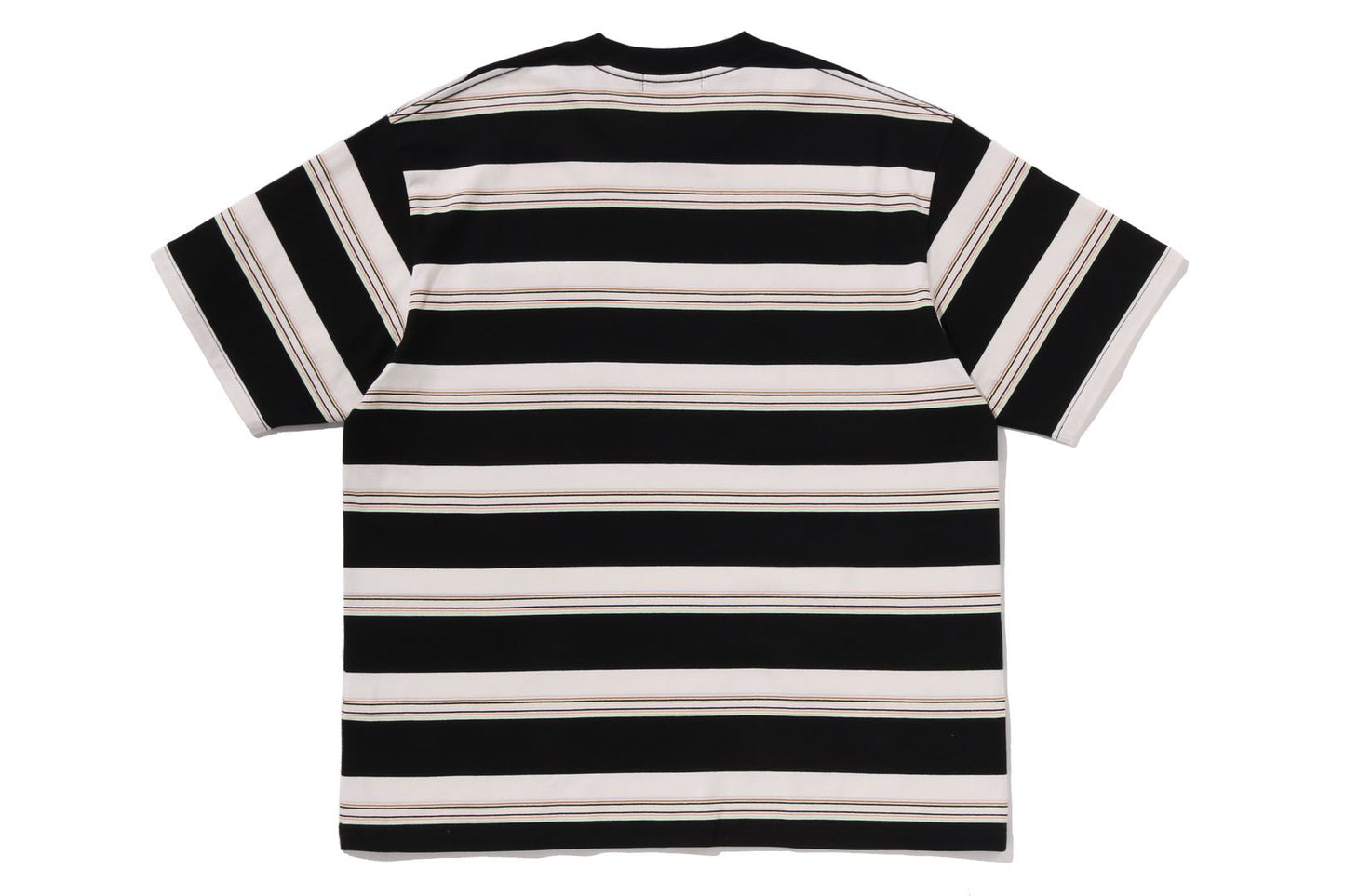 BAPE STRIPE ONE POINT RELAXED FIT POCKET TEE
