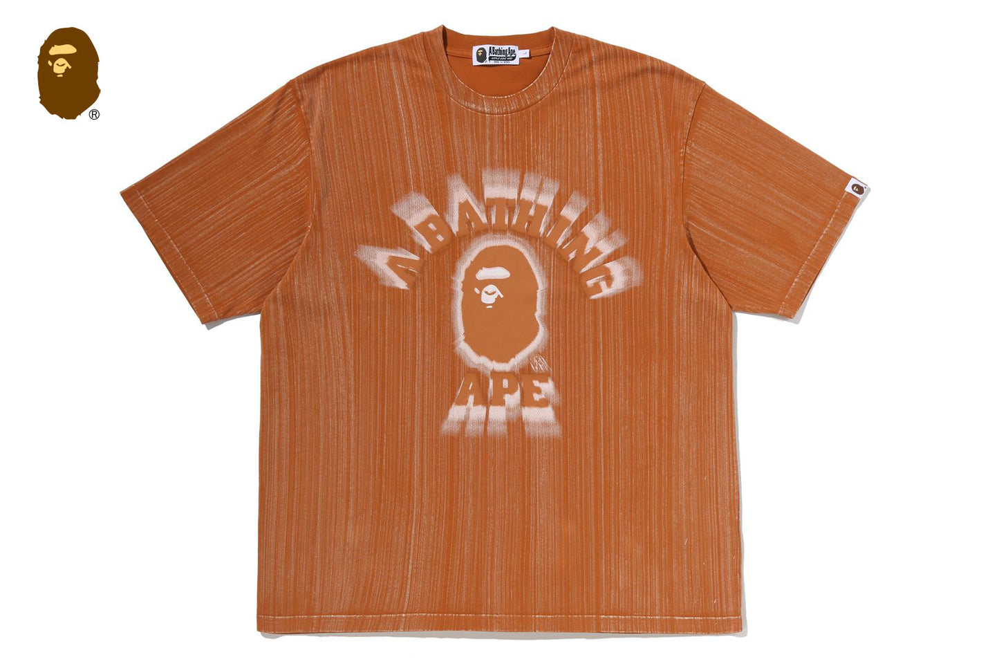 BAPE 大學刷印寬鬆版T恤