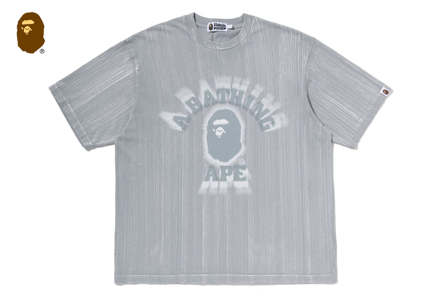 BAPE 大學刷印寬鬆版T恤